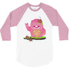 mrs yetti and her poops 3/4 Sleeve Shirt