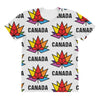 Canada Leaf LGBT All Over Women's T-shirt