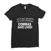 commassavenavy Ladies Fitted T-Shirt