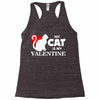 my cat is my valentine (2) Racerback Tank