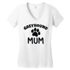 greyhound mum Women's V-Neck T-Shirt