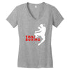 thai box boxe thailandese combattimento sport Women's V-Neck T-Shirt