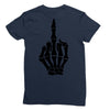Flipping Someone Off Ladies Fitted T-Shirt