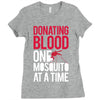donating blood one mosquito funny Ladies Fitted T-Shirt