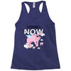 the time is now Racerback Tank