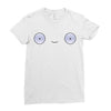 Mooncake Face Ladies Fitted T-Shirt