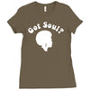 got soul funny retro funk disco afro 70s boogie soul new york Ladies Fitted T-Shirt