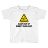 keep out of direct sunlight Toddler T-shirt