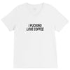 i love coffee V-Neck Tee