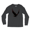 black raven with red eye Long Sleeve Shirts