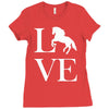horse love Ladies Fitted T-Shirt
