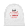 i Am A Woman A Daughter A Mother A Sister Baby Beanies