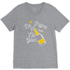 no 'pagne no gain V-Neck Tee