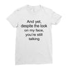 still talking light Ladies Fitted T-Shirt