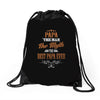 papa the man the myth best papa ever Drawstring Bags