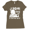 if zombies chase us im tripping you up Ladies Fitted T-Shirt
