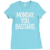 monday you bastard Ladies Fitted T-Shirt