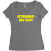 ozymandias was right Women's Triblend Scoop T-shirt