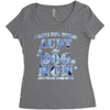 i have two tıtles aunt and dogmom an i rock them both flowers Women's Triblend Scoop T-shirt