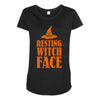 resting witch face Maternity Scoop Neck T-shirt