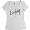 cute enjoy Women's Triblend Scoop T-shirt