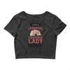 camping lady Crop Top