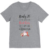 red head unicorn V-Neck Tee