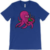 purple octopus playing the bagpipes T-Shirt