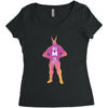 All Might Women's Triblend Scoop T-shirt