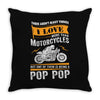 Motorcycles Pop Pop Throw Pillow