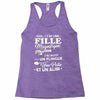 j ai une fille magnifique Racerback Tank