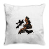 polygon bats Throw Pillow