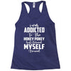 i was addicted to the hokey pokey Racerback Tank