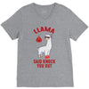 boxing llama V-Neck Tee