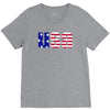 american freedom flag V-Neck Tee