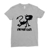 i'm not cat Ladies Fitted T-Shirt