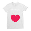 We're Hungry with Heart Ladies Fitted T-Shirt