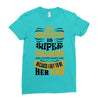 My Daughter Super Awesome Dad Ladies Fitted T-Shirt