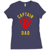 captain dad hero Ladies Fitted T-Shirt