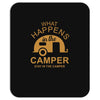 what happens in camper stays in camper vintage style camp funny Mousepad