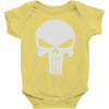 the punisher skull head Baby Onesie