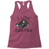 love tube mice Racerback Tank