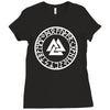 valknut shield Ladies Fitted T-Shirt