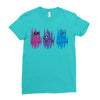 Colorful Cats Ladies Fitted T-Shirt