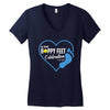 happy feet Women's V-Neck T-Shirt