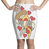 true love pizza slice Pencil Skirts