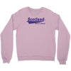 scotland born and raised retro white &amp; navy international country Crewneck Sweatshirt