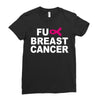 fuck breast cancer Ladies Fitted T-Shirt