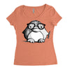 nerd penguin Women's Triblend Scoop T-shirt