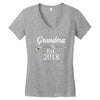 Grandma est.2018 Women's V-Neck T-Shirt